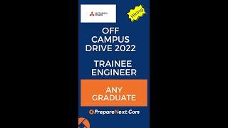 Trainee Engineer | Mitsubishi Power Off Campus Drive 2022 | Ahmedabad