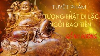 Tượng Phật Di Lặc Ngồi Bao Tiền Gỗ Nu Hương Gia Lai | Mua Trả Góp LS 0%