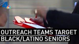Outreach Teams Target Latino, Black Seniors Who Are Getting Vaccines at Low Rates | NBCLA