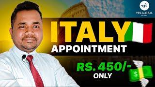 How to book vfs appointment for Italy? How to apply vfs appointment Italy? 2025