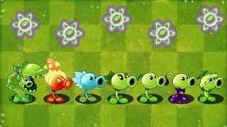 PvZ 2 - All Peashooter Power Up! vs Rodeo Legend & Zombie Bull