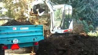 Bobcat one tough animal MINI EXCAVATOR AT WORK