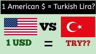 American Dollar vs Turkish Lira | Convert US Dollar to Turkish Lira | 1 USD To TRY | Turkish lira