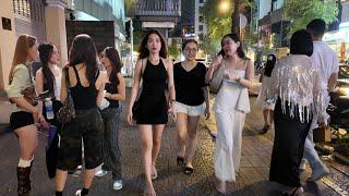 Vietnam night life 2024|Night walking tour in Ho Chi Minh City (SaiGon)to explore the bustling city