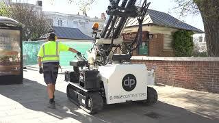 D PAGE CONTRACTORS Installation of 114mm FIRST BASE Ground Screw Foundations