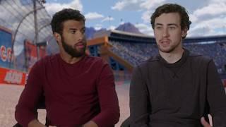 Cars 3: Bubba Wallace & Ryan Blaney Behind the Scenes Movie Interview | ScreenSlam