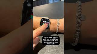 How To Start a Workout on Apple Watch Using VoiceOver ️