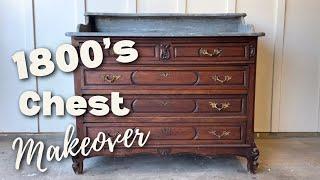 REFINISHING Marble And REVIVING A Chest From the 1800's