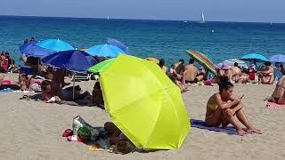 WALKING SAN MIGUEL BEACH BARCELONA BEACH TOUR