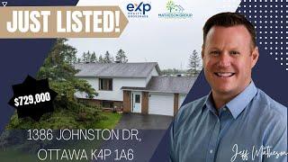 Just Listed: 1386 Johnston Dr | Greely | Homes for Sale Ottawa | Legal Apartment in Basement!
