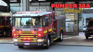 [New Camera] FRV | Pumper 38A (Spare Car. 004) Code 1 Turnout to Fire Alarm Operating in Melbourne