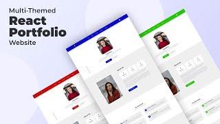 React Portfolio Website Tutorial From Scratch (2023) Responsive React JS Portfolio Website