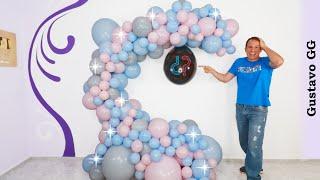 BALLOON DECORATION IDEAS  GENDER REVEAL  BABY SHOWER - GUSTAVO GG