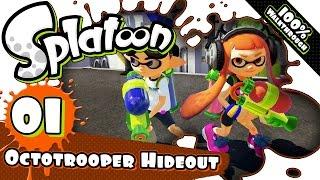 Splatoon Part 1 - Octo Valley 01: Octotrooper Hideout 100% Walkthrough [FaceCam + HD1080p]