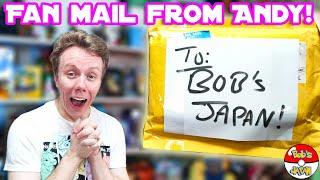 Opening fan mail from Andy! Thank you for the Pokemon Cards! 