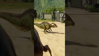 Therizinosaurus and Parasaurolophus face off! #jurassicworldevolution2 #jwe2 #jurassicworld