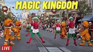  LIVE: Magic Kingdom Saturday for rides, shows, parades and Fireworks at Walt Disney World 12/28/24