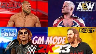 WWE 2K23 GM MODE EPISODE 1 - FOUR BRAND DRAFT AND FIRST SHOW!