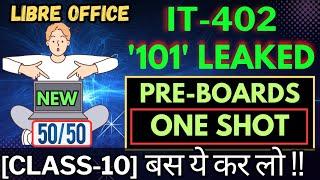 Class 10 IT One Shot Code 402  | Pre-Boards | Leaked | The Most Important Ques.| New Syllabus