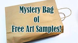 Opening a Mystery Bag of Free Art Supply Samples from Arthouse Direct!