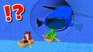 JJ and Mikey VS Scary BLOOP MONSTER CHALLENGE in Minecraft / Maizen Minecraft