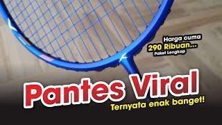 SEGITU VIRAL! Seenak apa raket 290 Ribuan ini? Review Feel Raket Hundred Viper 9000 Attack