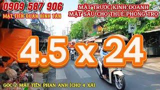 [GÓC 2 MẶT TIỀN CHỢ 4 XÃ] CỰC ĐẸP ĐỂ KINH DOANH - ĐANG CHO THUÊ DÃY NHÀ TRỌ - PHAN ANH - TÂN PHÚ