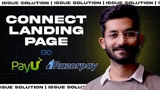 How to Connect Landing page to any Payment Gateway Like Payu or razor pay #mrshubham