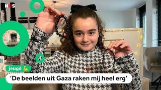 Sarah krijgt 1000 euro van rapper Boef voor Gaza-armbandjes