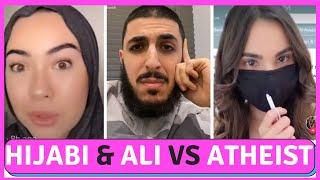 HIJABI & ALI VS ATHEIST GIRL - EPIC REPLY LOL