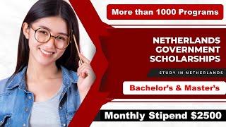 Netherlands Government Scholarships 2024 | No IELTS | Study in Holland