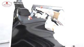 Watch the A610 Spray Gun in Action: Painting a Car Door in Just 30 Seconds!