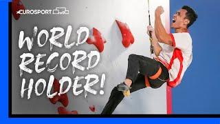 "An Extraordinary Thing" | Veddriq Leonardo On Breaking Speed Climbing World Records | Eurosport