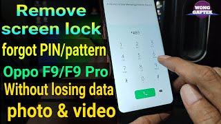 Lupa pola oppo F9 || Oppo F9/F9 Pro pattern lock remove