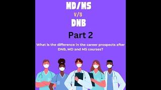 MD/MS VS DNB ? Career prospects after MD/MS & DNB Courses? PART 2