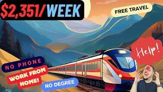 AMTRAK WILL PAY YOU $10,188/MONTH | WORK FROM HOME | REMOTE WORK FROM HOME JOBS | ONLINE JOBS