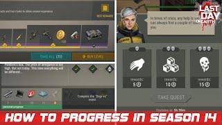 How To Progress Season 14 [REWARD & ANTIDOTE] | LDoE Season 14 EVA | Last Day On Earth: Survival