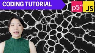 p5.js Coding Tutorial | Slime Molds (Physarum)