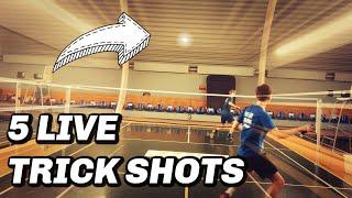 Badminton: 5 LIVE TRICK SHOTS, Shuttle Life 