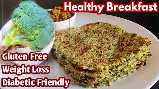 Broccoli Millet Paratha - Healthy Breakfast For Weight Loss/ New Breakfast Ideas / Breakfast Recipes