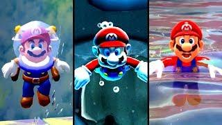 Evolution of Underwater Levels in 3D Super Mario Games (1996-2019)