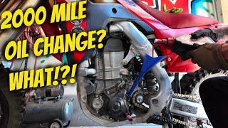 How To Get 2000 miles between oil changes | Honda CRF 450 RL