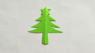 Super easy paper cutting:christmas tree