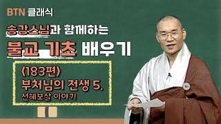 [BTN클래식]송강스님과 함께하는 불교 기초 배우기 - 183편 부처님의 전생 5.ㅣ선혜보살 이야기