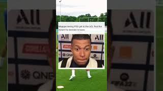 When you realise your the problem  #mbappe #psg #realmadrid #football