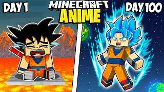 I Survived 1000 Days as ANIME in Minecraft