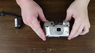 Pentax IQ Zoom 140m 35mm Point and Shoot - How to Load Film, Battery, and Use