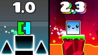 FINGERDASH в Каждой Версии Geometry Dash (1.0 - 2.3)