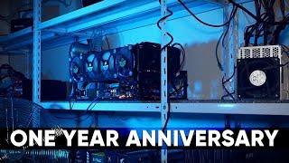 Cursed Mining Farm #12: One Year Anniversary (March 2019 cryptomining update)