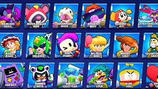 ALL 744 BRAWL STARS SKINS | #ToyStory X #BrawlStars